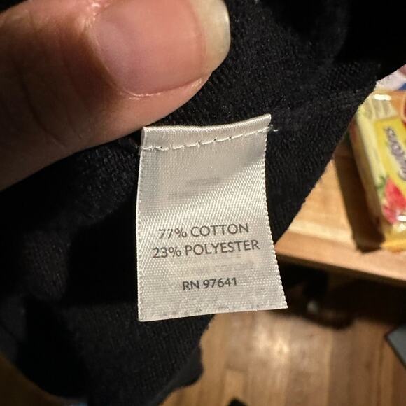 J.Jill Black Long-Sleeve Sweater – Size S - Picture 3 of 6